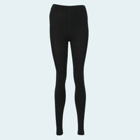Black leggings on a white background