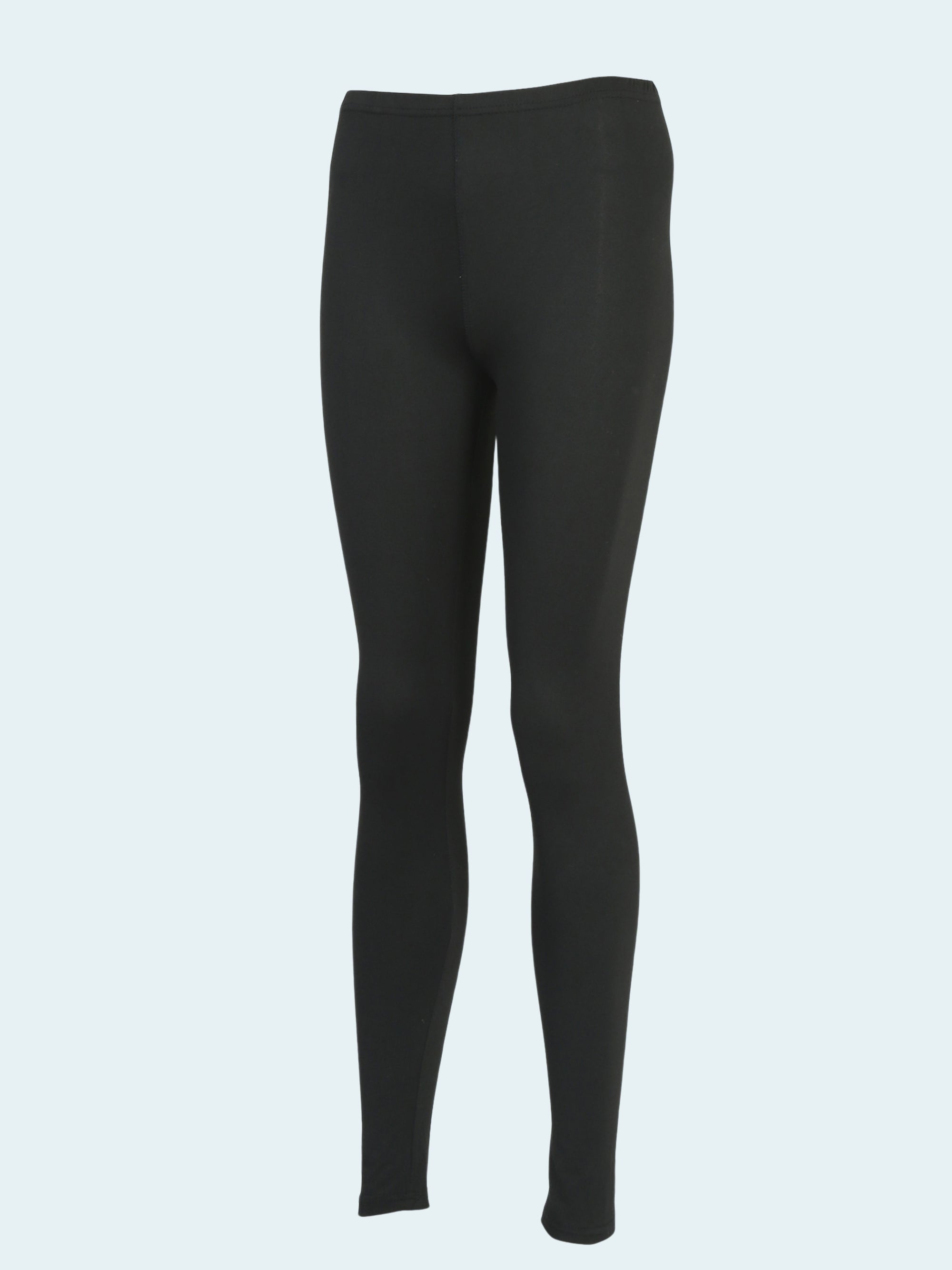 A  black women's base layer bottoms, designed for thermal insulation.