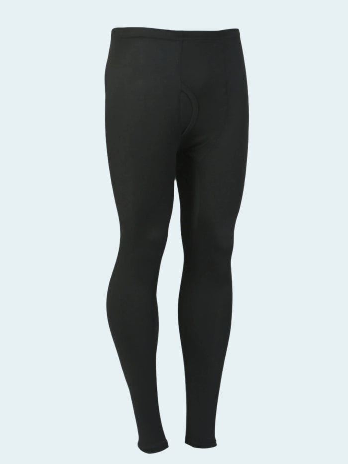 Black leggings on a white background