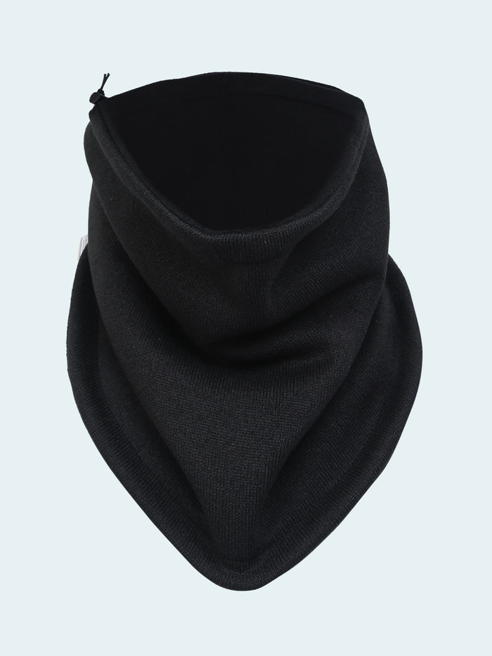 Black neck gaiter on a white background