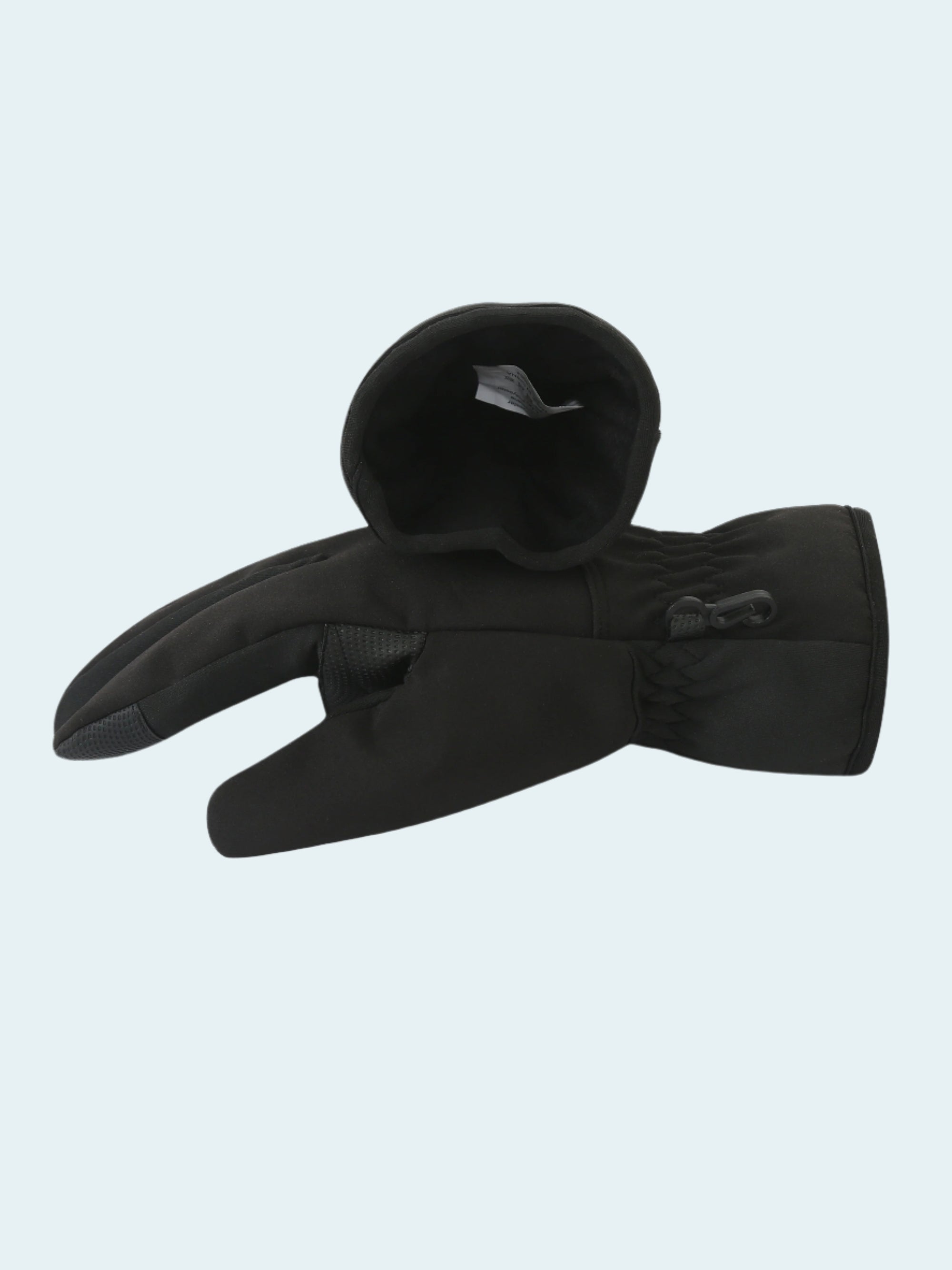 Black glove on a white background