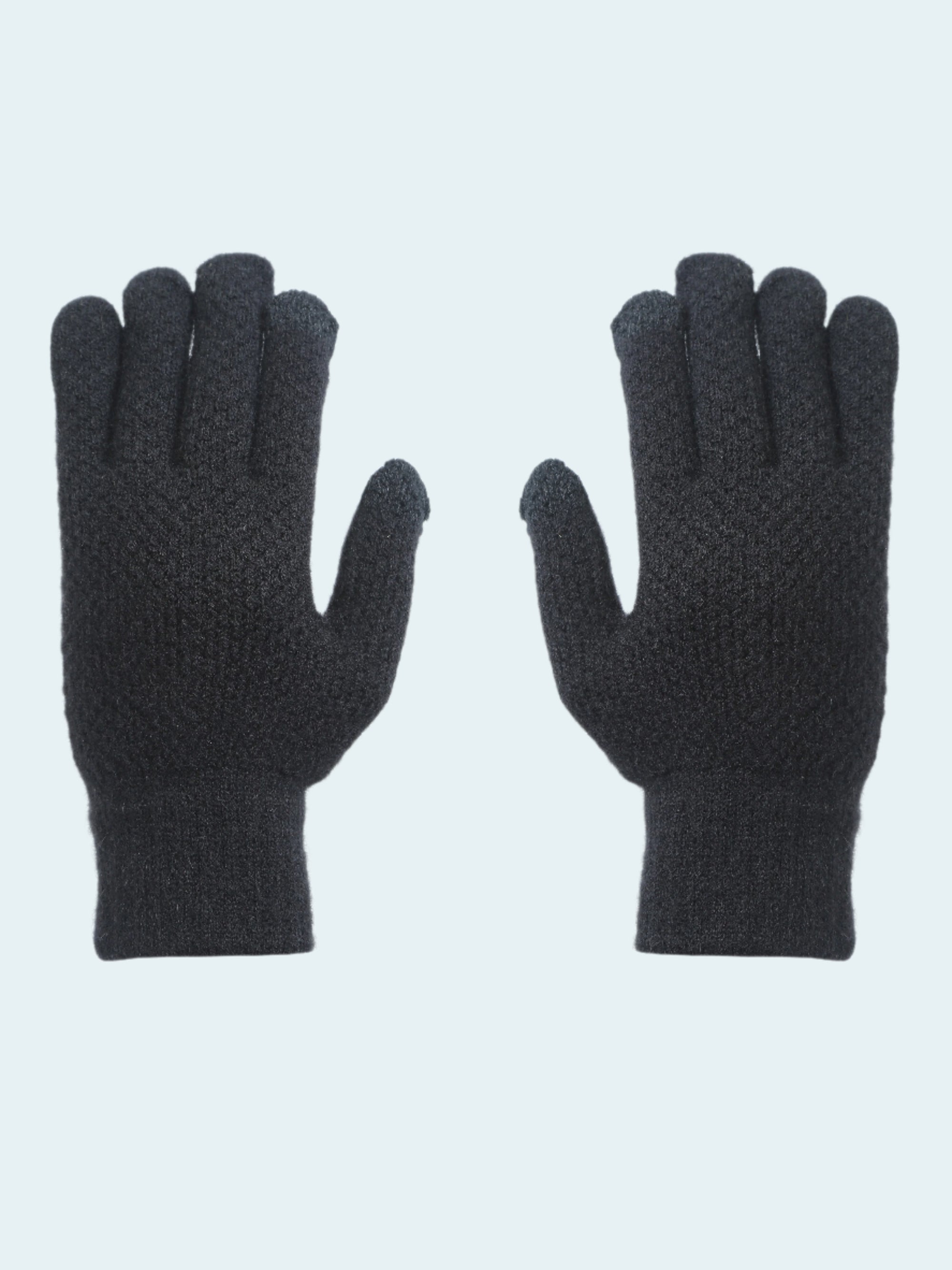 Women's Waffle Stitch Knit Glove With Touch Tip