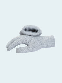 Gray glove on a white background