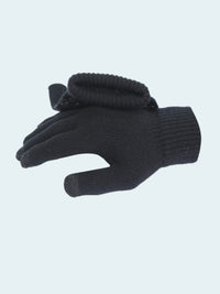 Black glove on a white background