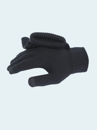 Black glove on a white background