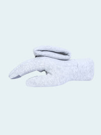 Gray glove on a white background
