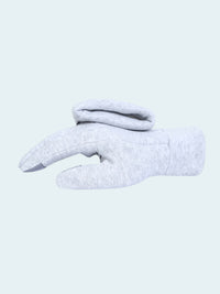 Gray glove on a white background