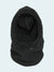 Black fleece balaclava on a white background