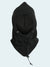 Black hooded balaclava on a white background