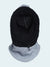 Black fleece hooded balaclava against a white background