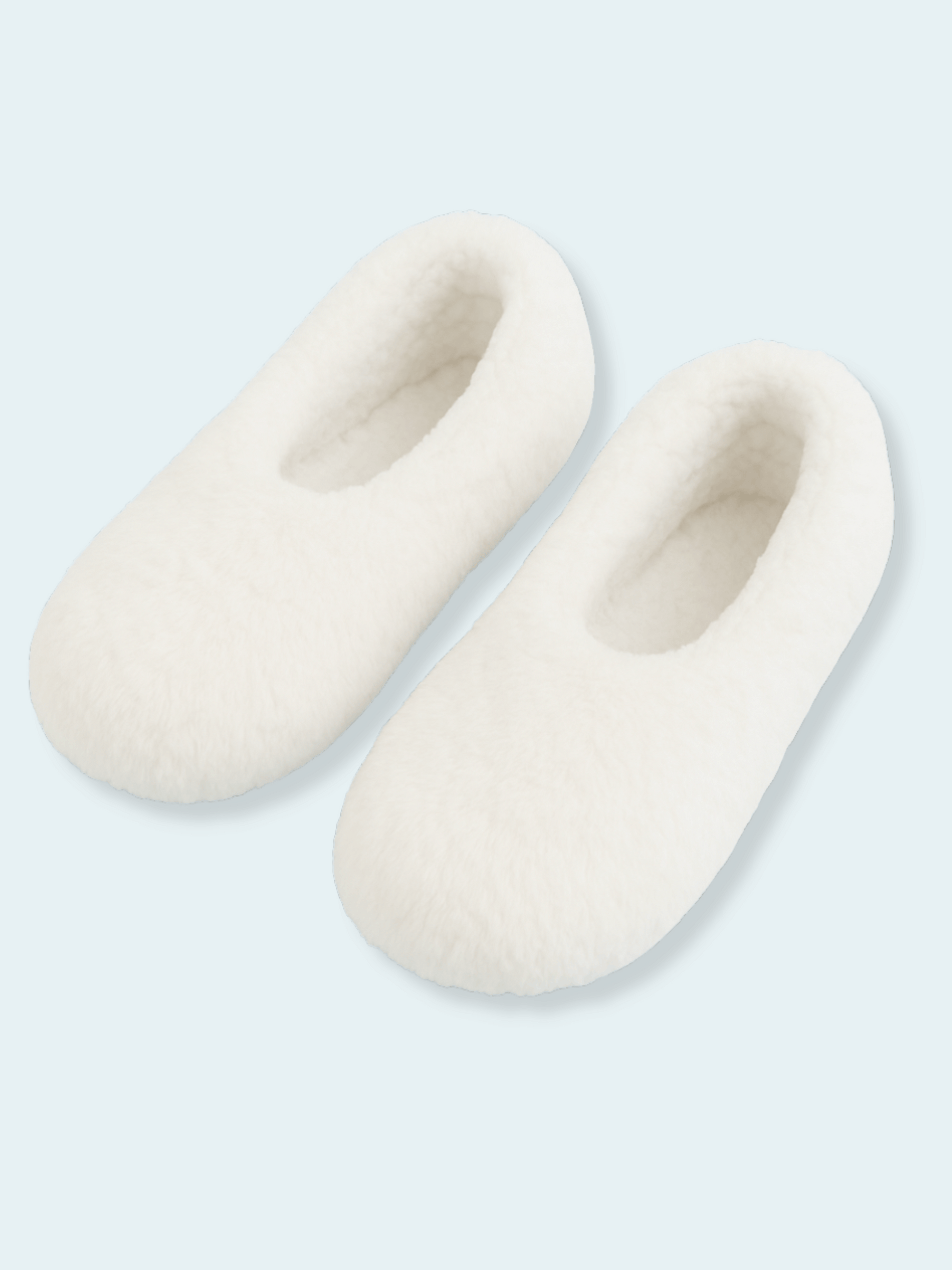 Women's Solid Faux Fur Slipper Socks