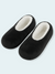 Women's Solid Faux Fur Slipper Socks