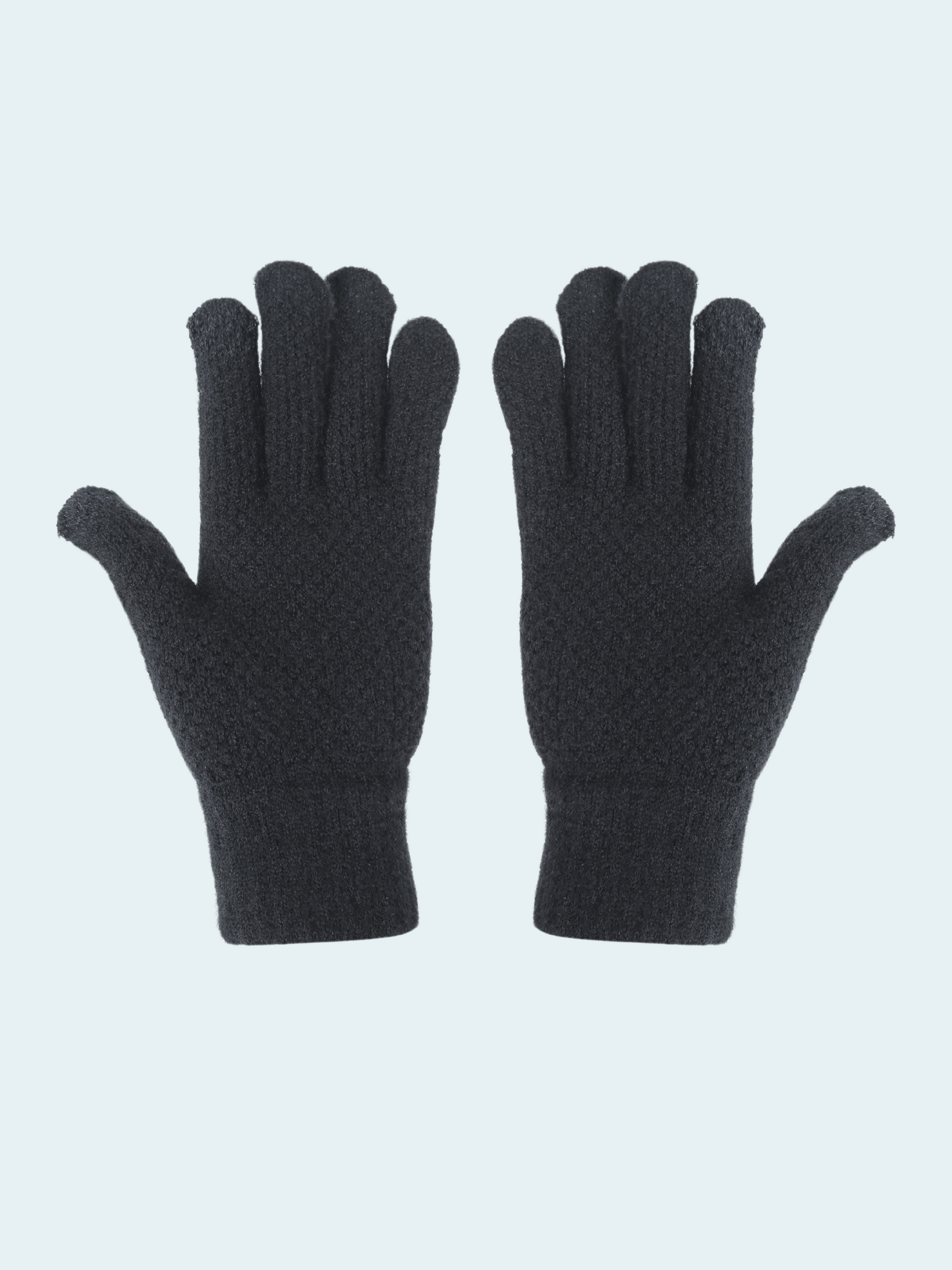 Women's Waffle Stitch Knit Glove With Touch Tip
